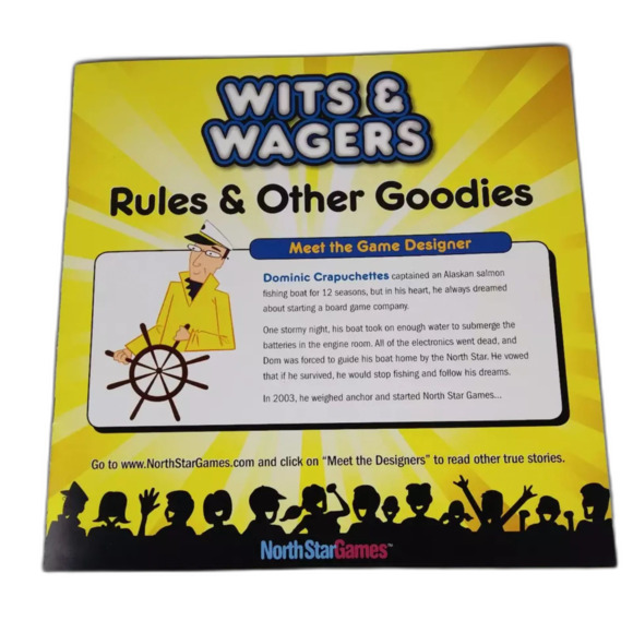 North Star Games Wits & Wagers Complete Game Inside items sealed - 2009 - Picture 2 of 4